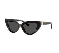 Dolce & Gabbana Femme DG4497 501/87 Lunettes de soleil Acétate Noir Gris Cat Eye Normale