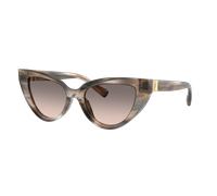 Dolce&Gabbana Femme Sunglass DG4497 - Couleur du Monture: Rayé Gris, Couleur de Lentille: Gris dégradé Rose