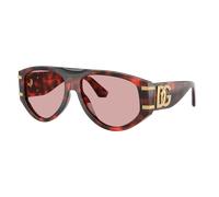 Dolce&Gabbana Femme Sunglass DG4499 - Couleur du Monture: Havana Rouge, Couleur de Lentille: Violet clair