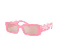 Dolce&Gabbana Femme Sunglass DG6187 - Couleur du Monture: Rose, Couleur de Lentille: Rose clair argent miroir