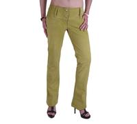 Dolce & Gabbana Femmes Fou Pantalon en Cuir Limon Vert
