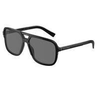 Dolce & Gabbana Homme DG4354 193481 Lunettes de soleil Acétate Noir Gris Carré Polarisé