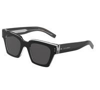 Dolce & Gabbana Homme DG4413 675/R5 Lunettes de soleil Acétate Noir Gris Carré Normale