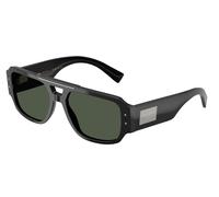 Dolce & Gabbana Homme DG4482 28209A Lunettes de soleil Acétate Noir Vert Pilote Polarisé