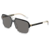 Dolce & Gabbana Homme Dolce & Gabbana DG4354 501/81 Lunettes de soleil Acétate Noir Gris Carré Polarisé