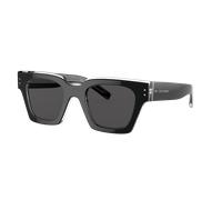 Dolce&Gabbana Homme Sunglass DG4413 - Couleur du Monture: Noir/Cristal, Couleur de Lentille: Gris