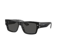 Dolce&Gabbana Homme Sunglass DG4451 - Couleur du Monture: Noir sur gris Havana, Couleur de Lentille: Gris foncé