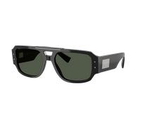 Dolce&Gabbana Homme Sunglass DG4482 - Couleur du Monture: Noir brossé, Couleur de Lentille: Vert foncé Polar