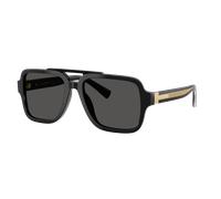 Dolce&Gabbana Homme Sunglass DG4544 - Couleur du Monture: Noir, Couleur de Lentille: Gris foncé