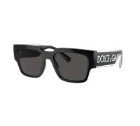 Dolce&Gabbana Homme Sunglass DG6184 - Couleur du Monture: Noir, Couleur de Lentille: Gris foncé