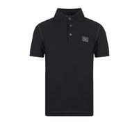 Dolce & Gabbana, Homme, Tops, Noir, Taille: M Polo en piqué de coton avec étiquette de la marque