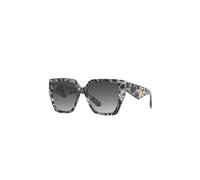 Dolce & Gabbana Femme Dolce & Gabbana DG4438 32878G Lunettes de soleil Acétate Noir Gris Carré Normale Ombré