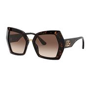 Dolce & Gabbana Lunettes de Soleil DG MONOGRAM DG 4377 Dark Havana/Brown Shaded 54/19/145 femme