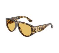Dolce & Gabbana Lunettes de soleil DG4499 333085 Acétate Tortue jaune Pilote Femme