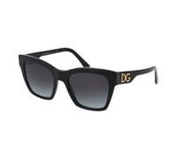 Dolce & Gabbana Lunettes de soleil DG4384 501/8G Acétate Noir Verres gris dégradé 53