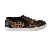 Dolce & Gabbana - Mocassins à Imprimé Léopard pour un Confort Élégant - Femme - Chaussures - Brun - Taille: 35 1/2 EU