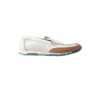 Dolce & Gabbana - Mocassins en cuir à enfiler - Homme - Chaussures - Blanc - Taille: 39 1/2 EU