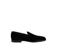Dolce & Gabbana - Mocassins Formels en Velours à Semelle en Cuir - Homme - Chaussures - Noir - Taille: 40 EU