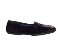 Dolce & Gabbana - Mocassins Velvet Crown Embroidery - Homme - Chaussures - Violet - Taille: 43 EU