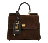 Dolce & Gabbana - Mon Sac Sicily Petit Modèle - Femme - Sacs - Brun - Taille: ONE Size