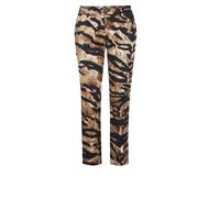 Dolce & Gabbana, Femme, Pantalons, Multicolore, Taille: 36 FR Pantalon Noir Fleuri Taille Mi-haute