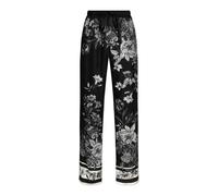 Dolce & Gabbana - Pantalon en Twill Jacquard Vanity à Imprimé Bouquet de Fleurs - Homme - Pantalons - Noir - Taille: XL