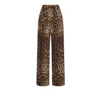 Dolce & Gabbana - Pantalon large - Femme - Pantalons - Brun - Taille: 38 FR