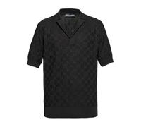 Dolce & Gabbana - Polo en soie - Homme - Tops - Noir - Taille: M