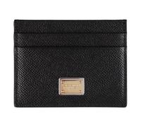 Dolce & Gabbana - Porte-cartes en cuir de veau - Femme - Accessoires - Noir - Taille: ONE Size