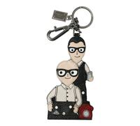 Dolce & Gabbana - Porte-clés en Cuir avec Logo Badge Dgfamily - unisex - Accessoires - Multicolore - Taille: ONE Size