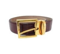 Dolce & Gabbana Pre-owned - Ceinture en cuir d'anguille Pre-owned - Homme - Pre-owned - Brun - Taille: ONE Size