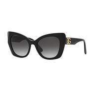 Dolce & Gabbana Femme DG4405 501/8G Lunettes de soleil Acétate Noir Gris Papillon Normale Ombré