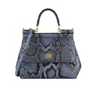 Dolce & Gabbana - Sac à main Sicily en peau de python - Femme - Sacs - Gris - Taille: ONE Size