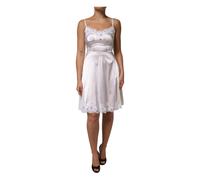 Dolce & Gabbana - Silk Full Slip Lingerie Dress - Femme - Robes - Blanc - Taille: 34 FR