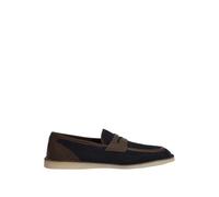 Dolce & Gabbana - Split Calfskin Slipper - Homme - Chaussures - Bleu - Taille: 45 EU