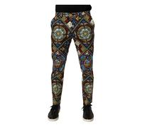 Dolce & Gabbana - Stained Glass Window Style Print Pantalons - Homme - Pantalons - Multicolore - Taille: S
