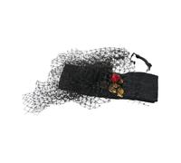 Dolce & Gabbana - Strawberry Sicily Crystal Mesh Net Headband Diadem - Femme - Accessoires - Noir - Taille: ONE Size