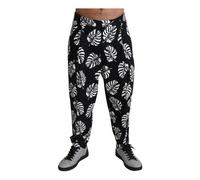 Dolce & Gabbana - Superbe Pantalon Imprimé Feuille de Palmier - Homme - Pantalons - Multicolore - Taille: L