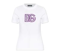 Dolce & Gabbana - T-shirt avec logo - Femme - Tops - Blanc - Taille: 38 FR