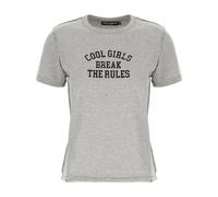 Dolce & Gabbana - T-shirt en jersey avec imprimé - Femme - Tops - Gris - Taille: 42 FR