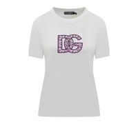Dolce & Gabbana - T-Shirt - Femme - Tops - Blanc - Taille: 42 FR