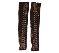 Dolce & Gabbana, unisex, Accessoires, Brun, Taille: ONE Size Acetate Lace Up Fingerless Gloves