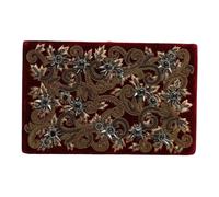 Dolce & Gabbana - Velvet Frame Clutch - Femme - Sacs - Rouge - Taille: ONE Size