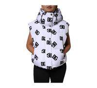 Dolce & Gabbana - Veste Doudoune DG Mania - Femme - Vestes - Blanc - Taille: 40 FR