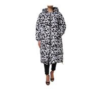 Dolce & Gabbana - Veste Puffer Noire Blanche DG Mania - Femme - Manteaux - Blanc - Taille: 38 FR