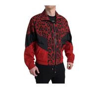 Dolce & Gabbana - Veste Rouge Lopard Zippe - Homme - Vestes - Rouge - Taille: S