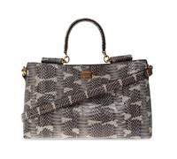 Dolce & Gabbana - Vittoria Medium Handbag - Femme - Sacs - Gris - Taille: ONE Size