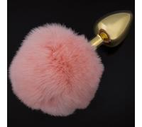 Dolce Piccante Plug anal Gold Fluffy S Rose