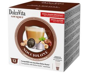 Dolce Vita Italfoods Dolce Vita Cappuccino Noisette pour Dolce Gusto 12 capsules