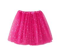 DolceTiger Jupon Tulle Deguisement Femme Jupe Multicolore Bonbon pour Femme Soutien Demi-Corps bouffée Jupon coloré Petite Jupe Courte Jupe en Tulle Ballet Tutu en Tulle (Hot Pink #1, One Size)